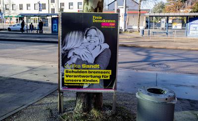 GER, Themenbild, Wahlplakate zur Bundestagswahl in Deutschland 2025, 29.12.2024.-stock-photo
