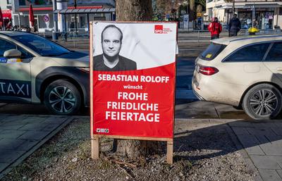 GER, Themenbild, Wahlplakate zur Bundestagswahl in Deutschland 2025, 29.12.2024.-stock-foto
