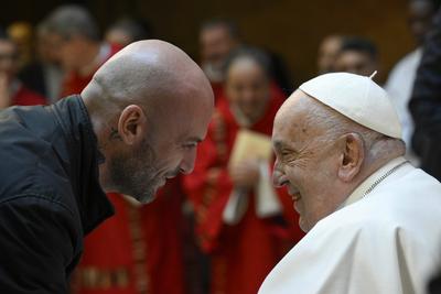 ITALY -   POPE FRANCIS CELEBRATES MASS FOPR PRISONERS IN THE REBIBBIA NEW COMPLEX PRISON IN ROME  - 2024/12/26-stock-foto