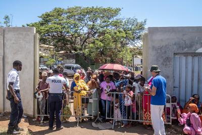 Ministerial visit to Mayotte.-stock-foto