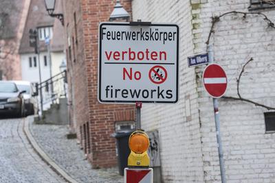 30.12.2024, Feuerwerkverbotszone Innenstadt, N?rnberg: In der N?rnberger Innenstadt gilt zum Jahreswechsel erneut in zwe-stock-foto