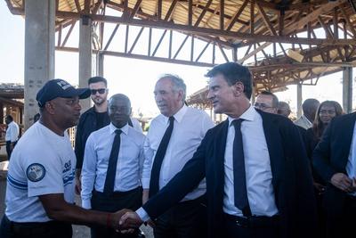Ministerial visit to Mayotte.-stock-foto