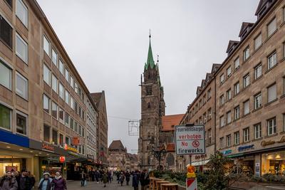 B?llerverbot und Feuerwerksverbot in der N?rnberger Altstadt zu Silvester, 30.12.2024-stock-foto
