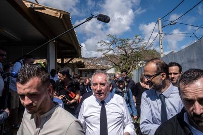 Ministerial visit to Mayotte.-stock-foto