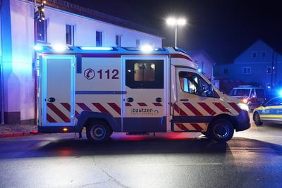 Kirschau - Schwerer Verkehrsunfall an einer Kreuzung: Drei Verletzte-stock-photo