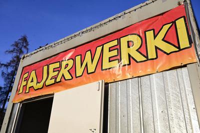 Feuerwerk aus Polen-stock-foto