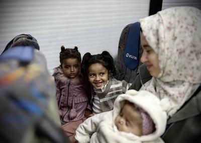 The United Nations (UN) and the World Health Organization (WHO) evacuate a number of Palestinians injured-stock-photo