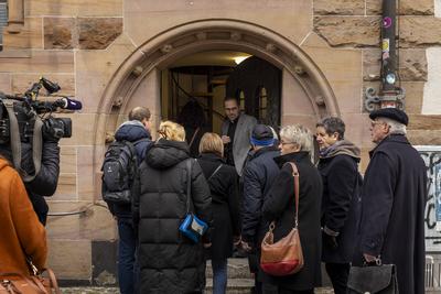 Entlassung von Domkapellmeister Boris B?hmann-stock-foto
