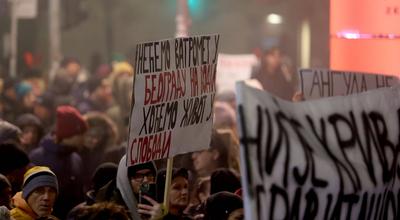 31.12.2024-01.01.2025 Belgrade(Serbia) Life/ Politics University students stage a protest against current authorities an-stock-foto