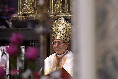 Feierlichkeiten zur Seligsprechung der Ordensschwester Clara Fey im Aachener Dom Das Bild zeigt den-stock-foto