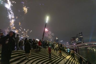 Silvester in Hamburg-stock-foto