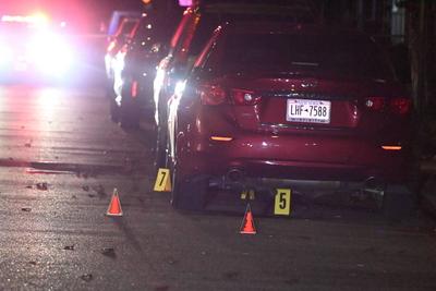 Ten people shot outside nightclub in jamaica queens new york city on new year?s day-stock-photo