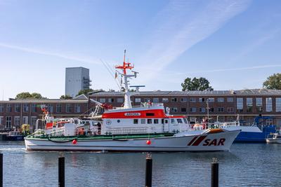 Die Seenotretter - Deutsche Gesellschaft zur Rettung Schiffbr?chiger Seenotrettungskreuzer Arkona der Deutschen Gesellsc-stock-foto