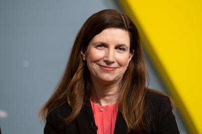 Dr. Bettina ORLOPP, Vorstandsmitglied, Finanzvorstand, CFO, Bilanzpressekonferenz der COMMERZBANK AG in Frankfurt am 16.-stock-foto