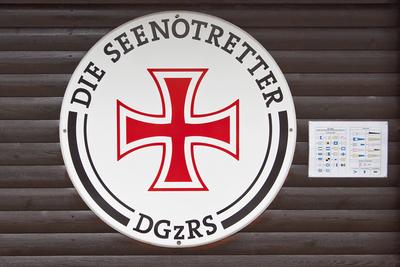 Seenotretter Die Seenotretter, Die Deutsche Gesellschaft zur Rettung Schiffbrüchiger (DGzRS) ist die deutsche nichtstaat-stock-foto