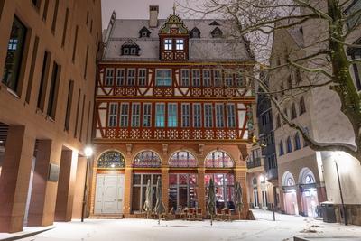 Die Goldene Waage in Frankfurt am Main-stock-foto