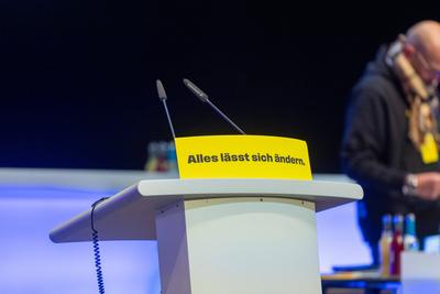 126. Ordentlicher Landesparteitag der Freien Demokraten am 5. Januar 2025 Schwabenlandhalle Fellbach, Dreikoenigstreffen der Freien Demokraten 2025, GER-stock-photo