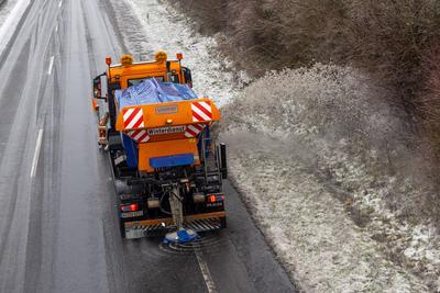 Eisregen in Hessen-stock-foto