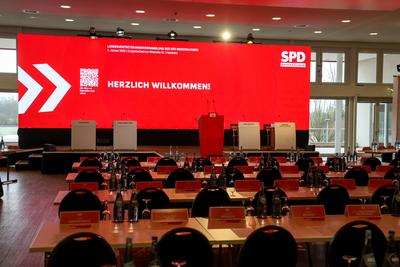 Landesvertreter:innenversammlung der SPD Niedersachsen --stock-foto
