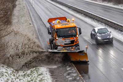 Eisregen in Hessen-stock-foto