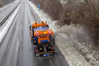 Eisregen in Hessen-stock-foto