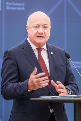 20230306 Pressekonferenz mit der Justizministerin zum Thema Unabhaengige Polizeibeschwerdestelle WIEN, OESTERREICH - MAE-stock-foto