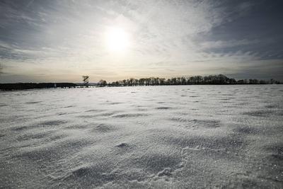 Winterzauber auf der Schw?bischen Alb, Die Schw?bische Alb hat sich in ein winterliches Wunderland verwandelt. Der Heide-stock-foto