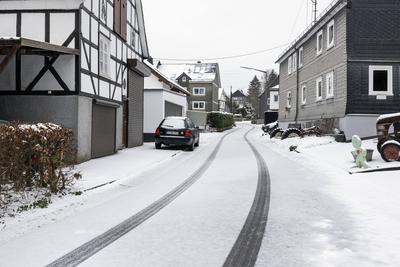 Winter im Siegerland-stock-foto