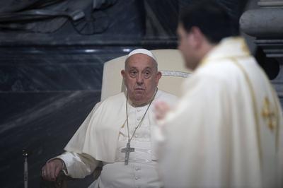 ITALY -  POPE FRQANCIS PARTICIPATES IN THE EPISCOPAL ORDINATION OF THE VICEGERENT OF THE DIOCESE OD ROME AND AUXILIARY OF THE SOUTHERN SECTOR , MONSIGNOR RENATO ATRTELLI BACCARI , IN THE ST JOHN LATERAN'S BASILICA IN ROME  - 2025/1/14-stock-foto