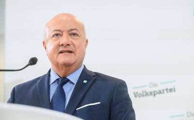 20230403 Praesentation des Prozesses Oesterreich 2030 und Fruehjahrskampagne Arbeiten fuer Oesterreich der OEVP WIEN, OE-stock-foto
