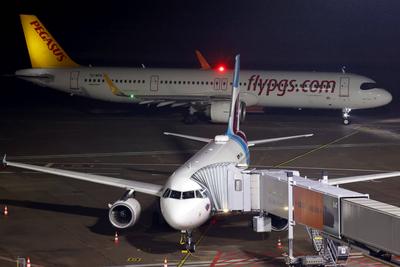 Fr?her Morgen am K?ln Bonn Airport-stock-foto