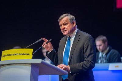 126. Ordentlicher Landesparteitag der Freien Demokraten am 5. Januar 2025 Schwabenlandhalle Fellbach, Dreikoenigstreffen der Freien Demokraten 2025, GER-stock-photo