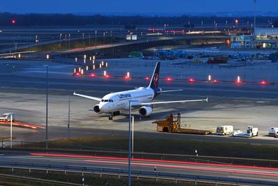 D-AIBN Lufthansa Airbus A319-112 am Munich Airport-stock-foto