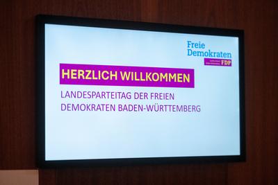 126. Ordentlicher Landesparteitag der Freien Demokraten am 5. Januar 2025 Schwabenlandhalle Fellbach, Dreikoenigstreffen der Freien Demokraten 2025, GER-stock-photo