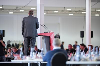 Landesvertreter:innenversammlung der SPD Niedersachsen in Hannover-stock-foto