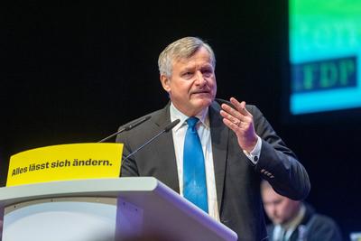 126. Ordentlicher Landesparteitag der Freien Demokraten am 5. Januar 2025 Schwabenlandhalle Fellbach, Dreikoenigstreffen der Freien Demokraten 2025, GER-stock-photo