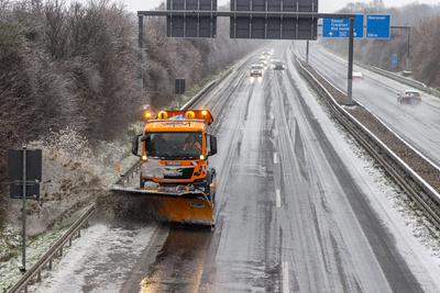 Eisregen in Hessen-stock-foto