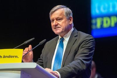 126. Ordentlicher Landesparteitag der Freien Demokraten am 5. Januar 2025 Schwabenlandhalle Fellbach, Dreikoenigstreffen der Freien Demokraten 2025, GER-stock-photo