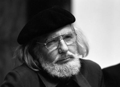 Schriftsteller Ernesto Cardenal (NCA) anl?sslich einer Lesung in T?bingen-stock-foto