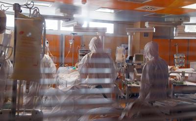 News Bilder des Tages Rom 25.03.2020 Corona Krise: Pressetermin in der Intensivstation des Casal Palocco Krankenhaus; I-stock-foto