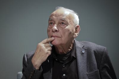 26.03.2018, Berlin, Deutschland - Foto: Eugen Gomringer, Dichter und Schriftsteller und Urheber des Gedichts avenidas a-stock-photo
