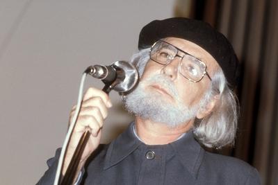Kulturminister Ernesto Cardenal Martinez (NCA)-stock-foto