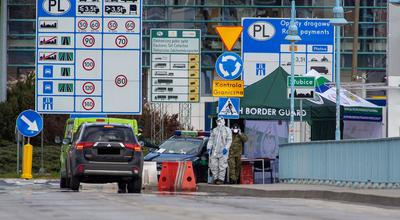 Deutschland - Frankfurt (Oder) - 03.04.2020 / in Zeiten von Corona / Impressionen aus Frankfurt an der Oder / Grenzbr?c-stock-foto
