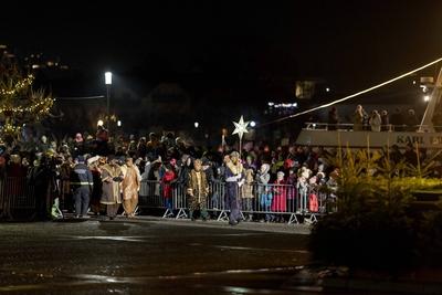 Traditional Gloecklerlauf ceremony-stock-foto