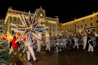Traditional Gloecklerlauf ceremony-stock-foto