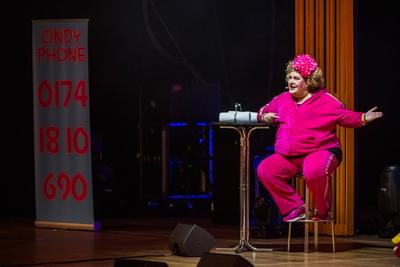 Cindy aus Marzahn gastierte mit ihrem Programm "Einmal Prinzessin und zur?ck!" in der ausverkauften Stadthalle Chemnitz-stock-photo