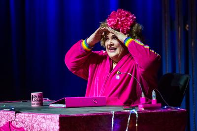 Cindy aus Marzahn gastierte mit ihrem Programm "Einmal Prinzessin und zur?ck!" in der ausverkauften Stadthalle Chemnitz-stock-photo