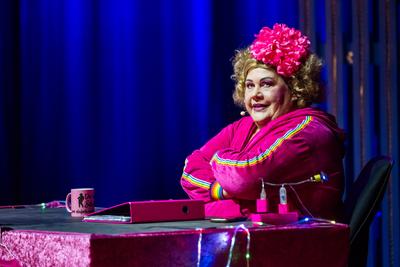 Cindy aus Marzahn gastierte mit ihrem Programm "Einmal Prinzessin und zur?ck!" in der ausverkauften Stadthalle Chemnitz-stock-photo
