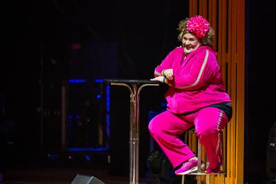 Cindy aus Marzahn gastierte mit ihrem Programm "Einmal Prinzessin und zur?ck!" in der ausverkauften Stadthalle Chemnitz-stock-photo