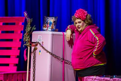 Cindy aus Marzahn gastierte mit ihrem Programm "Einmal Prinzessin und zur?ck!" in der ausverkauften Stadthalle Chemnitz-stock-photo